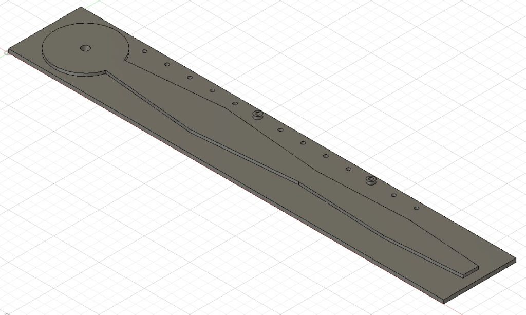 clock minute hand milled in three steps