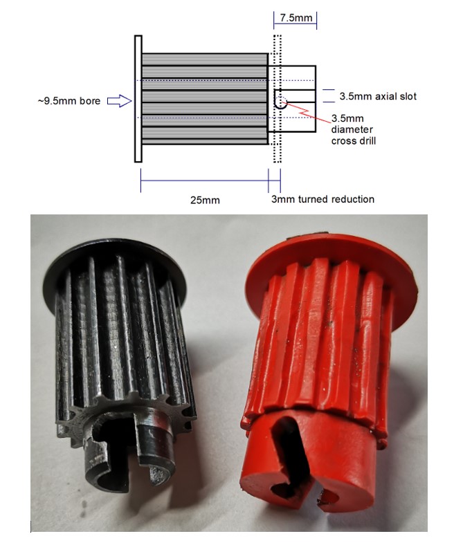 BK3 motor drive pulley replacement