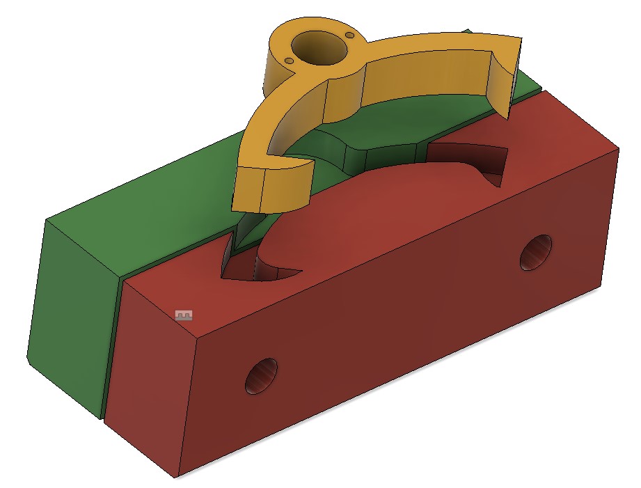 pictorial view of the pallet soft jaws to allow side #2 material to be removed