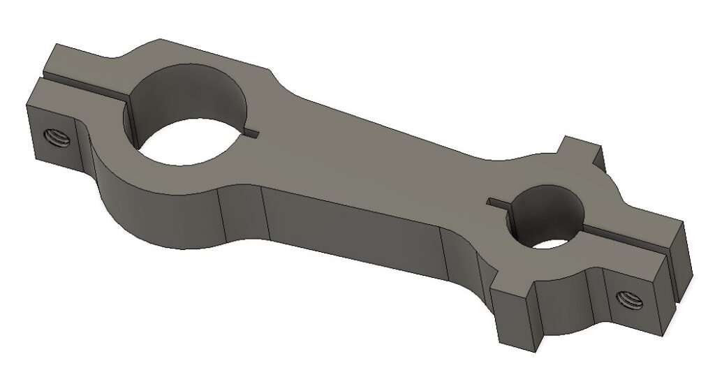 Fusion 360 model of the Quorn cutter grinder tool head bracket